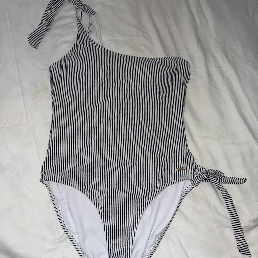 Nine West Black and White Bodysuit One Piece SZ large
